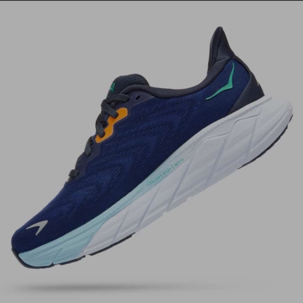 Hoka Blue and Teal Running Shoes